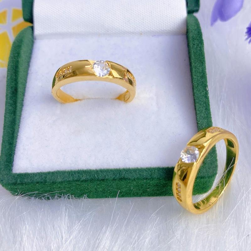 Nhẫn cặp tình yêu có đính đá cao cấp Voi birthstones Women khuyên tai trang sức