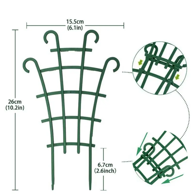 Garden Climbing Trellis Stand, Mini DIY Garden Support Trellis, Plant Climbing Frame, Plant Support Frame for Indoor Outdoor Potted Plants 1