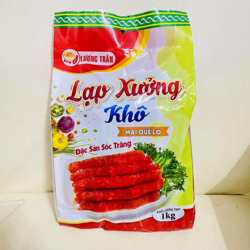 1KG Lạp Xưởng Khô Thịt Heo Lương Trân - Mai Quế Lộ Sóc Trăng