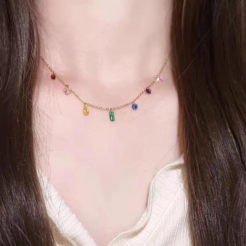 Kalung Titanium Wanita Warna Warni K896 0