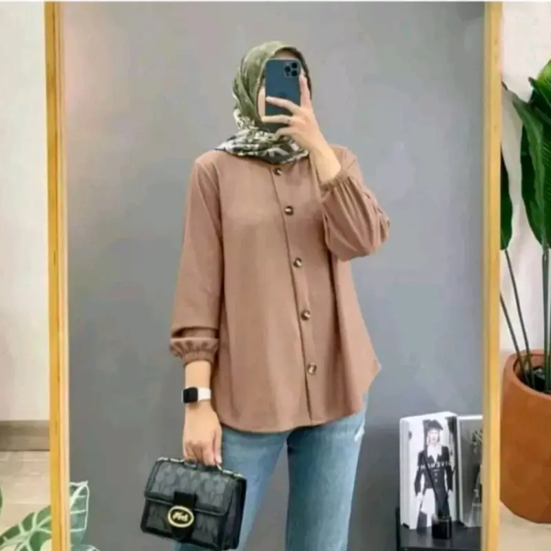 kemeja wanita lengan panjang 2