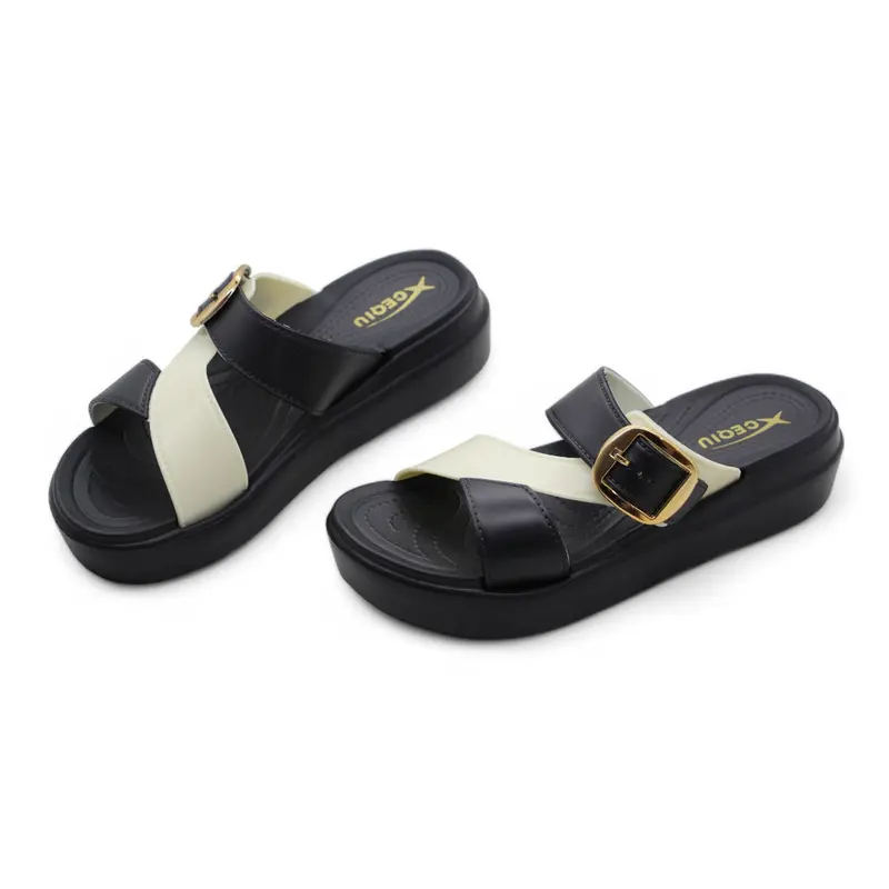 EH59 | Sandal Selop Wanita Motif Baru | Sendal Wanita Modis Elegan | Sandal Silang Selop Wanita Tinggi 4,5 CM 2