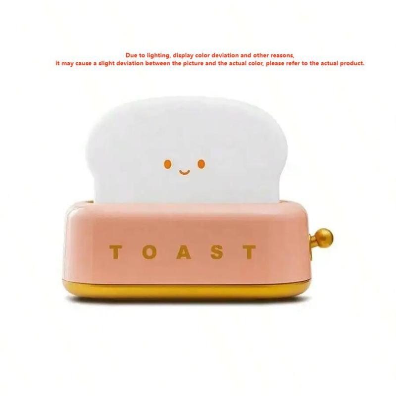 Creative Bread Design Night Light, USB Rechargeable LED Night Lamp, Bedside Desk Light For Bedroom, Dimmable Table Light For Living Room & Home Decor, Gadgets for the Home, Men's Gadgets 6