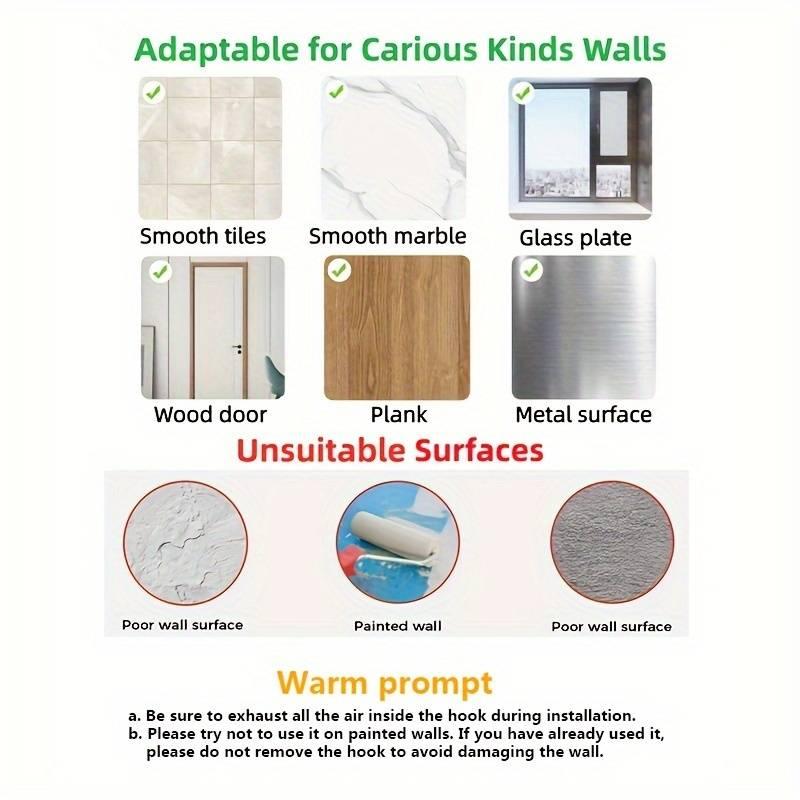 Product Introduction of Mop Hook, 1 Count Adhesive Broom Holder Hook, Wall Mounted Stable Broom & Mop Holder 7