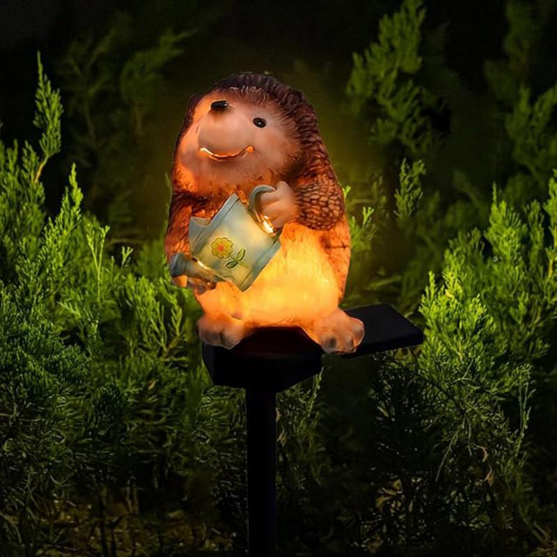 Solar Powered Animal Statue Decorative Light, Cute Frog Design Garden Decoration Light, Outdoor Garden Decoration Light for Courtyard, Terrace, Garden, Lawn 5