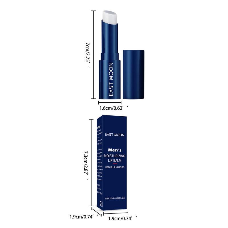 Product Introduction of Men's Moisturizing Lip Balm, Hydrating & Nourishing Lip Stick, Lip Moisturizer, Plumping Lip Cream Wand Suitable for Dry & Cracked Lips 1