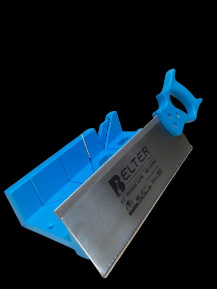 BELTER GERGAJI PIGURA MANUAL Manual Miter Saw Box + GERGAJI 300 MM Mitre Box Gergaji Hebel Potong Sudut Model Figura BELTER 6