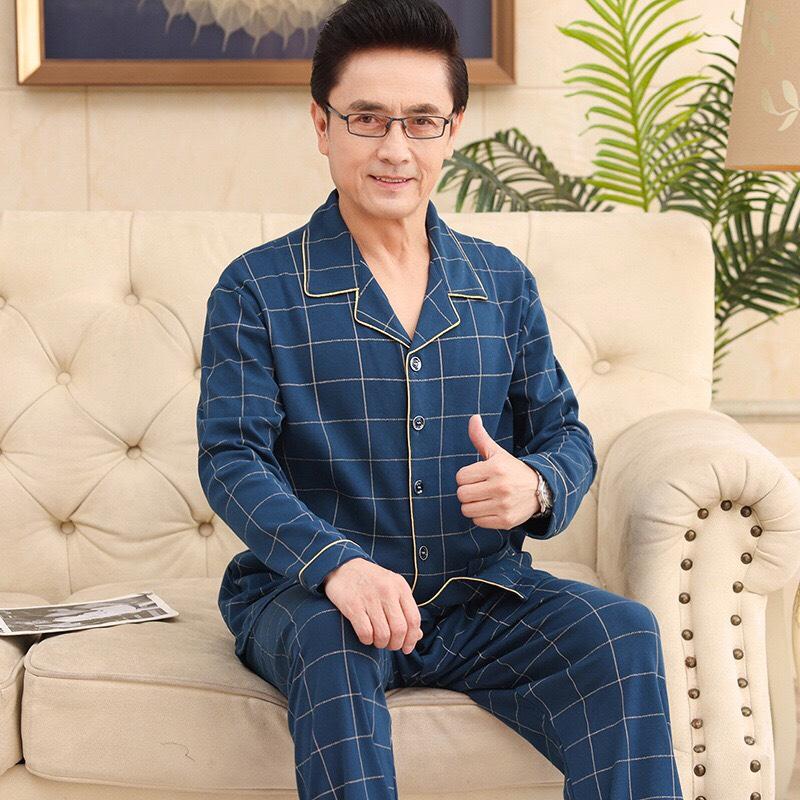 Bộ Pijama Cho Bố - Đồ Bộ Trung Niên Chất Vải Cotton Hàng Quảng Châu Siêu Đẹp Bigbang Luxury