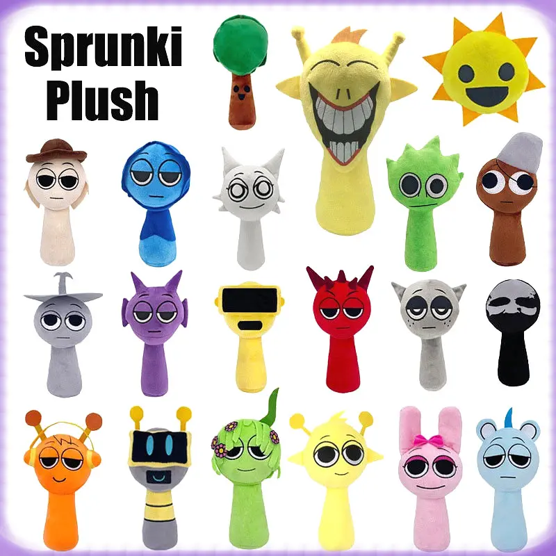 Sprunki Plush Doll Soft Stuffed Toy Incredibox Game Figure Collectible ...