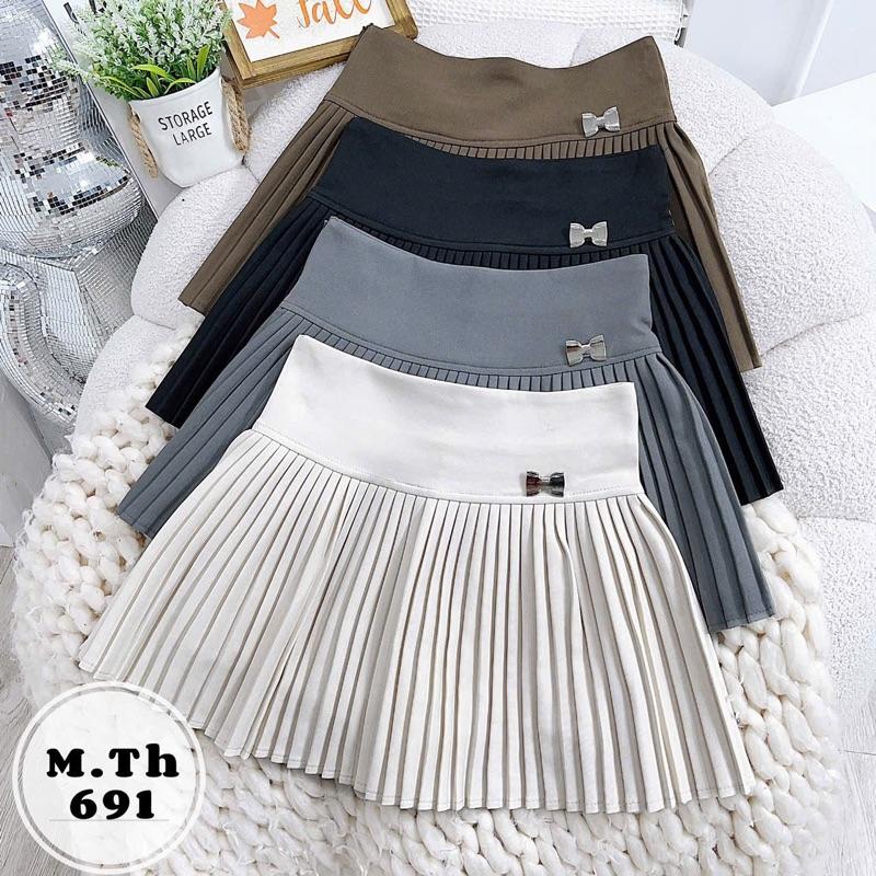 Chân váy xếp ly nhỏ kèm tang sang xịn ( 6665) Nữ Women 0