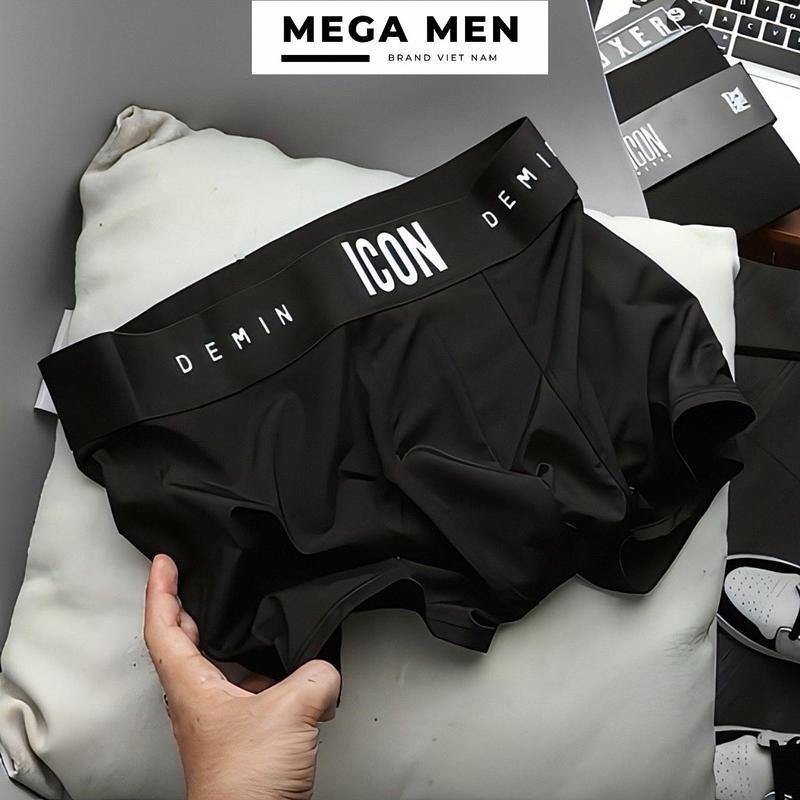 Combo 5 quần lót nam thun lạnh  ICON DEMIN cao cấp hàng loại 1, Quần boxer nam khô sạch trunks đồ lót vải mềm mại co dãn kháng khuẩn Sịp Nam Menswear có thể giặc máy (Che tên sản phẩm khi giao hàng)