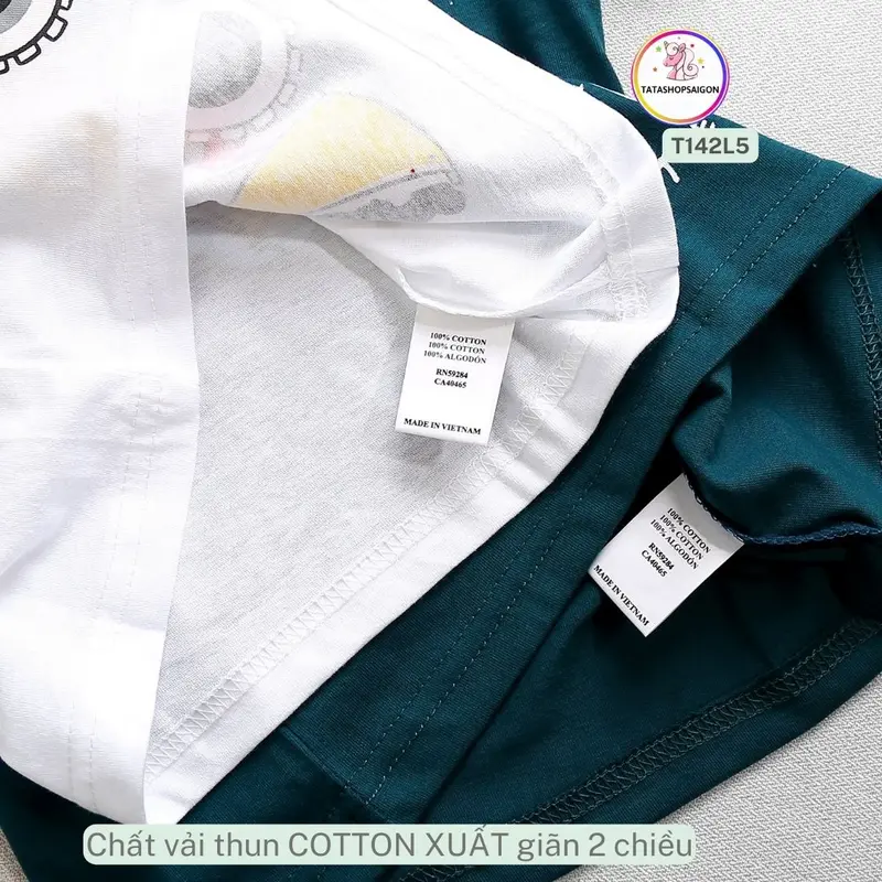 Đồ bộ cho bé trai dài tay thun cotton xuất từ 13 đến 40kg T142 1