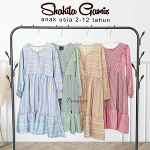 (Cuci Gudang) SHAKILA GAMIS / GAMIS ANAK PEREMPUAN / GAMIS SHAKILA PREMIUM 2-12 TAHUN / GAMIS SALUR ANAK TERBARU