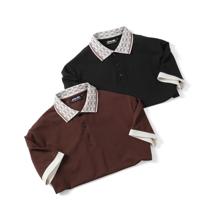 Áo thun Polo trơn nam có cổ MONOGRAM vải cotton CSC Pique Basic nam tính, thanh lịch - ALPHA MAN Menswear 8