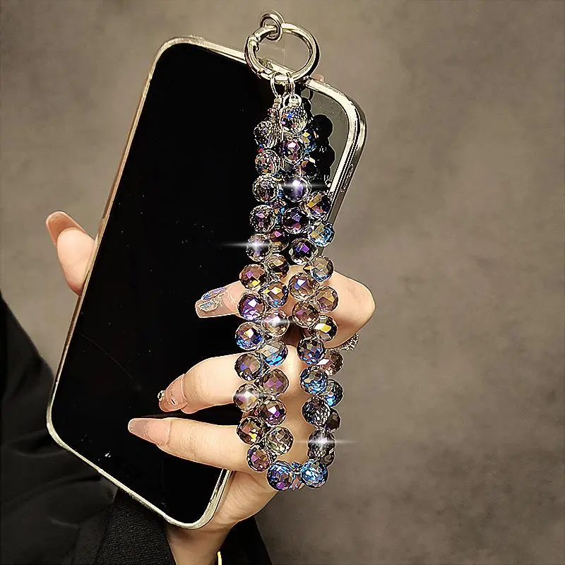 Fashionable Short Phone Chain, Anti-lost Phone Lanyard, Handmade Beaded Wrist Chain, Phone Strap for Women & Girls, Phone Accessories, Phone Straps & Charms 6