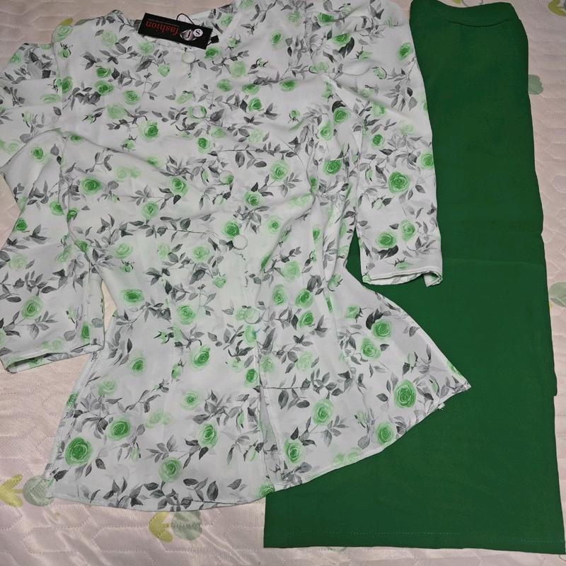 bộ bà ba lụa mengo tay phồng quần lưng bảng có túi, có bán áo lẻ Polo 2