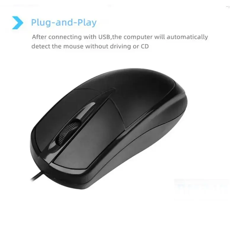 Chuột USB có dây, dành cho gia đình, văn phòng, doanh nghiệp, máy tính để bàn máy tính xách tay, I1I8 6