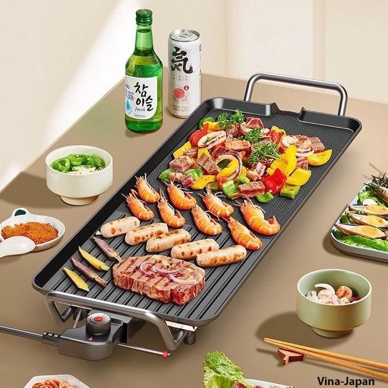 Bếp Nướng Điện Không Khói SHD4607 Công Suất 1500W, Mặt Tráng Men Chống Dính - Nướng Thịt - Bếp Điện bảo hành của nhà cung cấp default bếp lẩu bep nuong thit bếp điện nướng hoa chảo nướng đa năng 2 chảo nướng đá hàn quốc