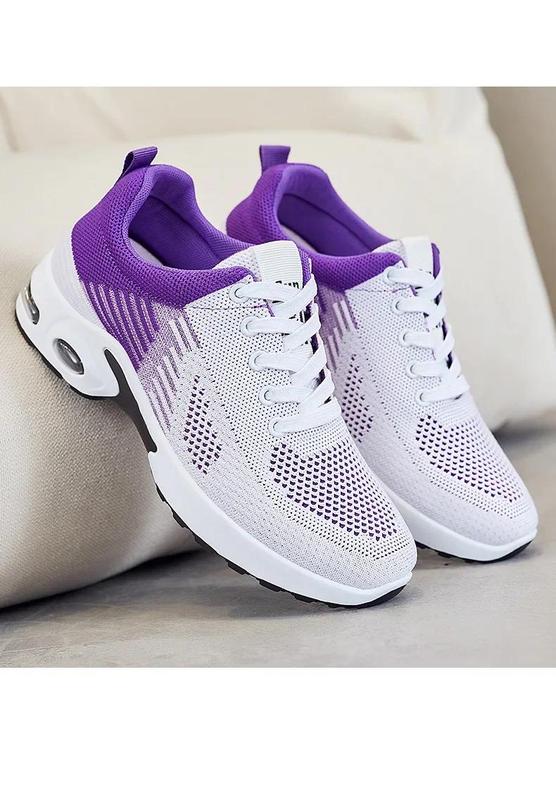 Product Introduction of New Running Shoes Ladies Breathable Sneakers Summer Light Mesh Air Cushion Women's Sports Shoes Outdoor Lace Up Training Shoes Comfortable walking shoes for foot protection 14
