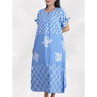 Gambar BATIK TRUSMI Longdress Pakaian Santai Daster Batik Mahalini BMM Abstrak Katun Motif Panjang Busui Wanita dari BT Batik Trusmi Official Kab. Cirebon 5 Tokopedia