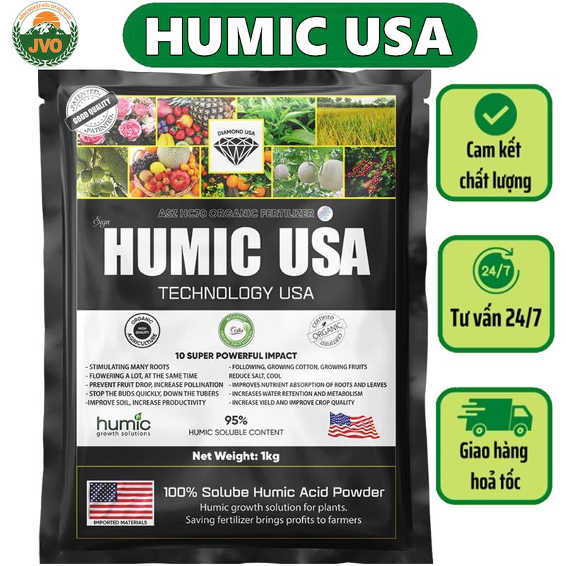  Phân bón HUMIC USA 1kg nhập khẩu Mỹ hàng chính hãng JVO60 NongNghiepVietNhat 