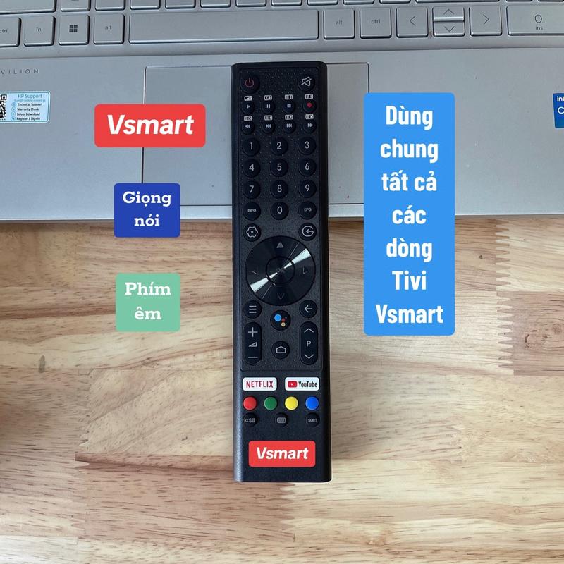 Remote điều khiển Tivi Vsmart giọng nói đa năng( Dùng chung tất cả Tivi Vsmart)
