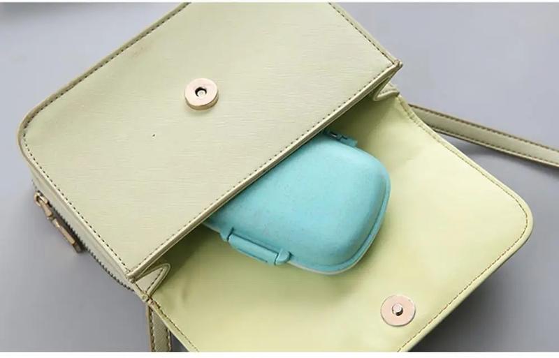 Product Introduction of Hộp Đựng Thuốc Cầm Tay Kích Thước Nhỏ, 8 Ngăn, Hộp Sắp Xếp Thuốc Du Lịch, Hộp Đựng Viên Thuốc Kín Lúa Mì, Hộp Đựng Đồ, Thích Hợp Cho Thuốc 24
