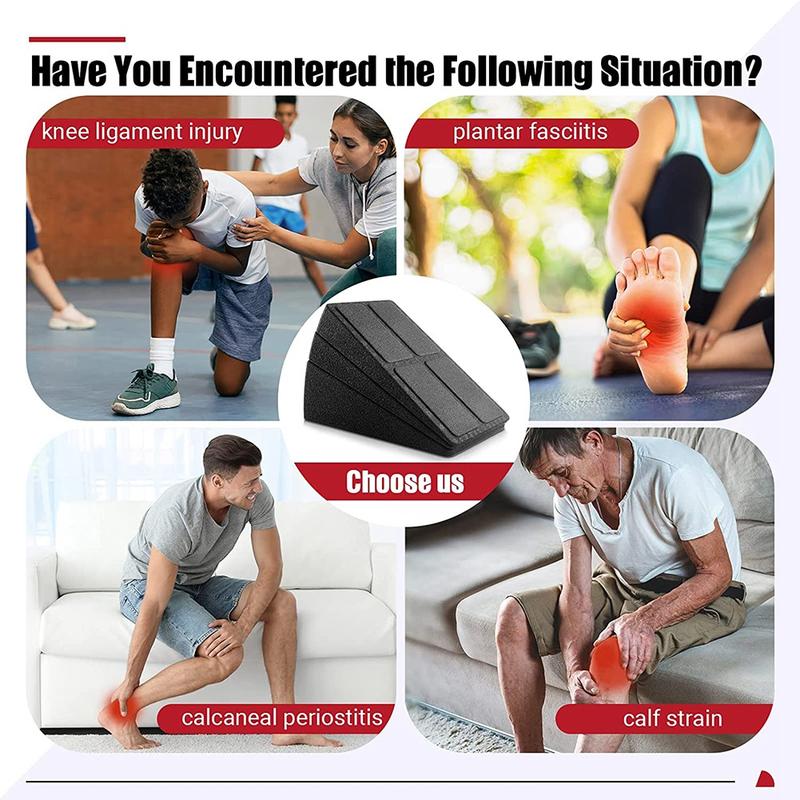 Slant Board Calf Stretcher,3 Pcs Foot Stretcher Incline Board for Plantar Fasciitis Physical Therapy Equipment 3