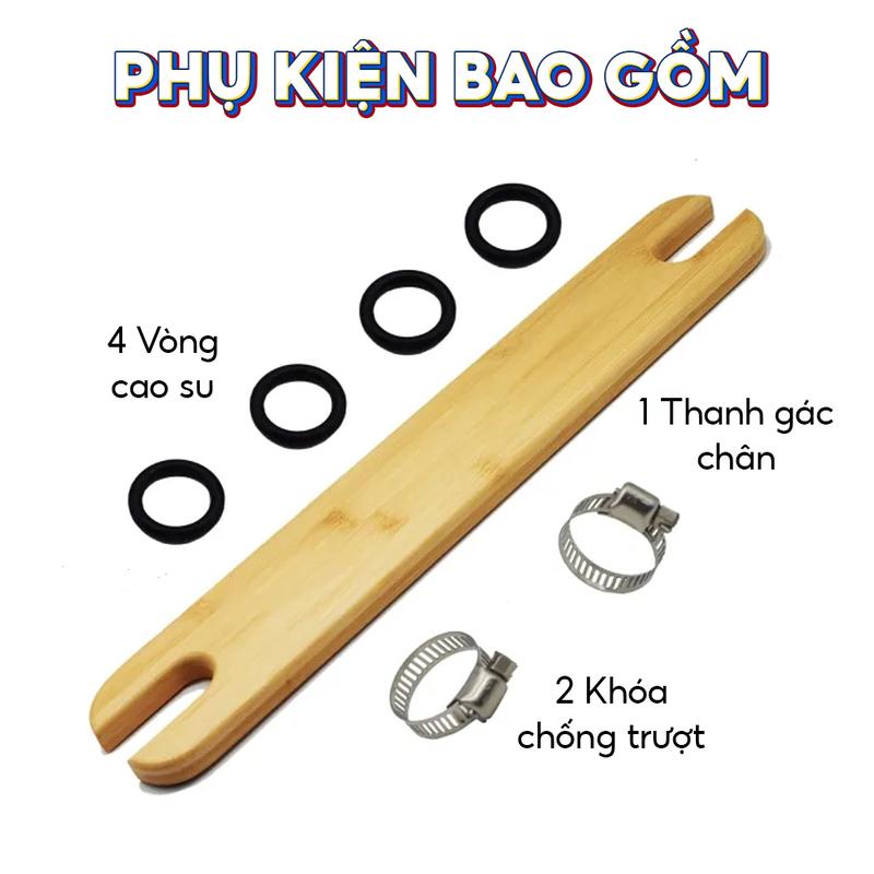 Thanh gác chân ghế ăn dặm cho bé , phụ kiện ghế ăn dặm thương hiệu Babyhop
