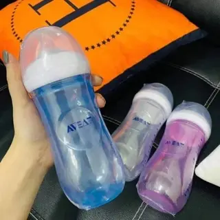 Baby AVEAT Natural Milk Bottle Newborn Infant Feeding Bottle Silicone Nipple BPA Free 11oz/330ML Baby