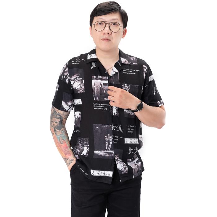 Gambar Jane Frey Clothing Kemeja Lengan Pendek Pria 8158 N Kemeja Pendek Black Panda M-XL - M dari Jane Frey Clothing_NEW Kota Administrasi Jakarta Barat Tokopedia