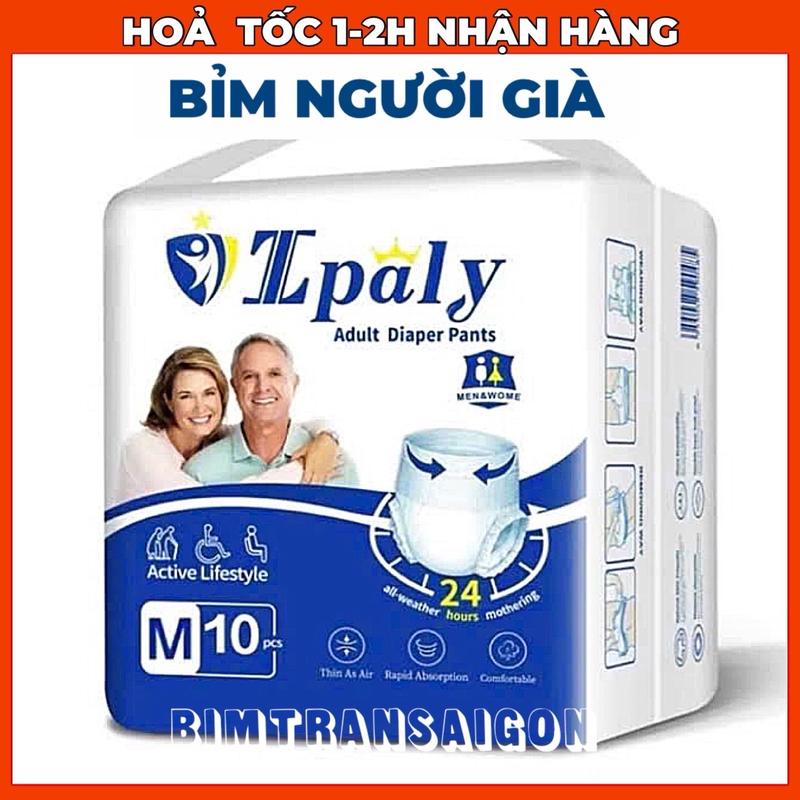  Túi 10 miếng tả bỉm quần người già Epoly - Ipaly 