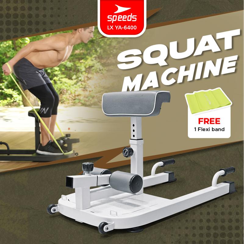 SPEEDS Squat Machine Alat Fitness Bench Olahraga Sit Up Push Up Gym ...