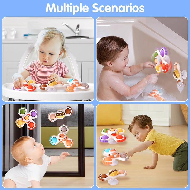 Product Introduction of Cartoon Design Pacifier (3 Counts), Rotating Pacifier, Baby Teether, Pacifier Toy, Early Education Toy, Colorful Pacifier, Suitable for Babies and Toddlers 7