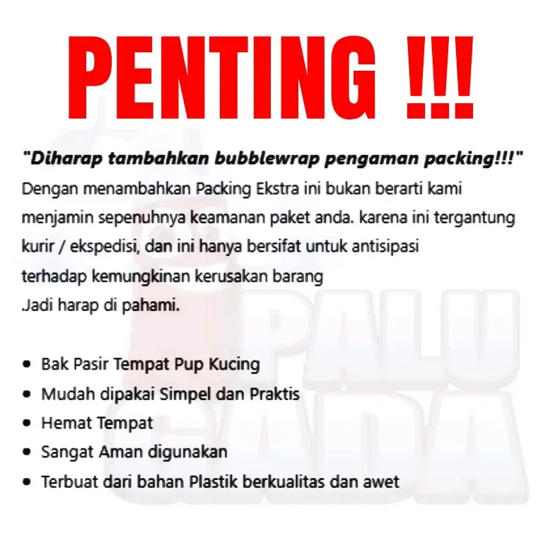 Bak pasir kucing 1paket murah Litterbox Sekop pasir1KG penghilang bau 4