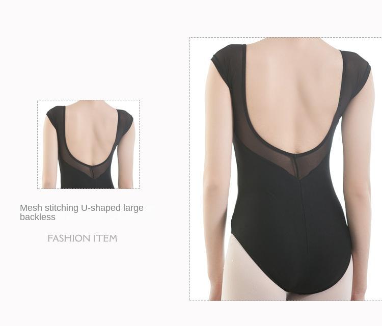 Product Introduction of Ballecheng Ballet Practice Clothes Women's Body Clothes High-Cut Tight Jumpsuit Dance Performance Clothes Training Clothes 6
