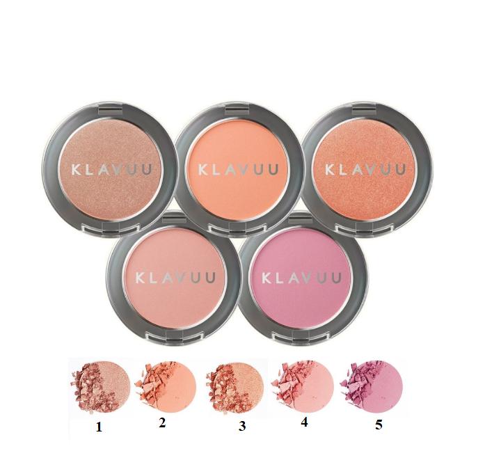  Phấn má hồng KLAVUU Urban Pearlsation Natural Powder Bluser  5.5g  