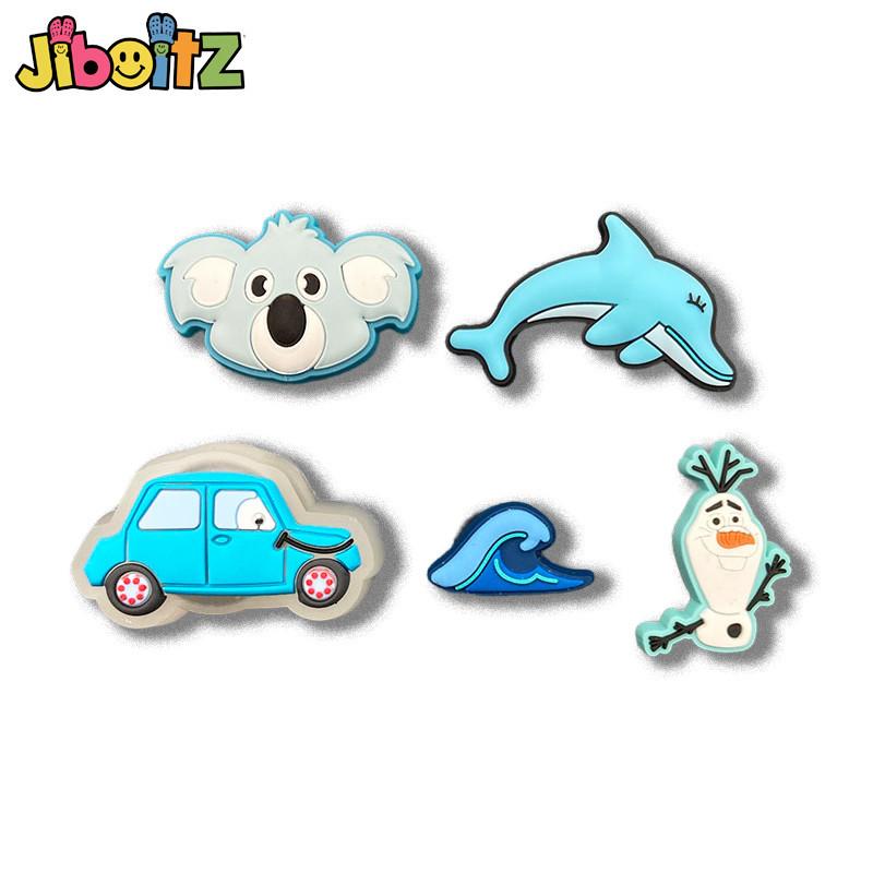 Led jibbitz cross charm Shoe Buckle Flashing Light Car Dolphin Wave Hole Shoes Accessories Fashion Shoes Accessories 0