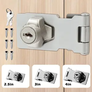 Kunci Plat Tebal Kecil 2.5/3/4 Inch Stainless Tebal Pintu Kunci/Jendela Kunci/Kunci Keamanan Rumah