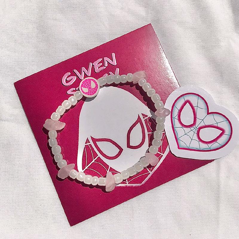 Gelang Couple Spiderman Miles Morales & Gwen Stacy V1 | Gelang Spiderman | Gelang Couple Spiderman Karet 3
