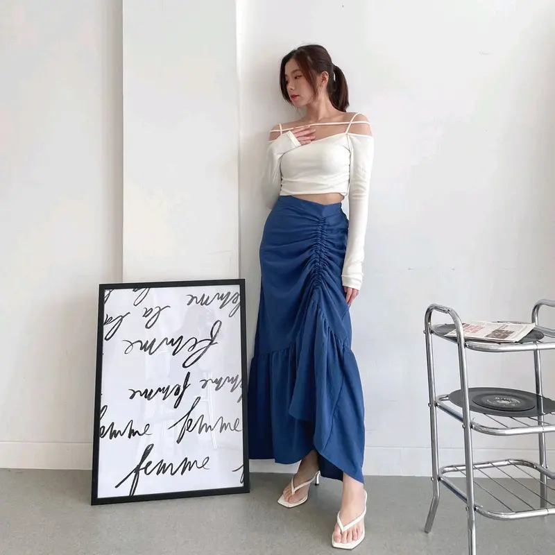 RERE FLOWLY SKIRT by stuffiza.id | ROK SERUT | CRINKLE SKIRT 5
