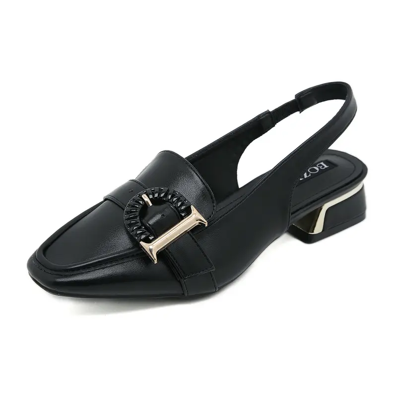 Bozka sepatu wanita Paris1A Sandal BLACK/KAHKI/CREAM 7