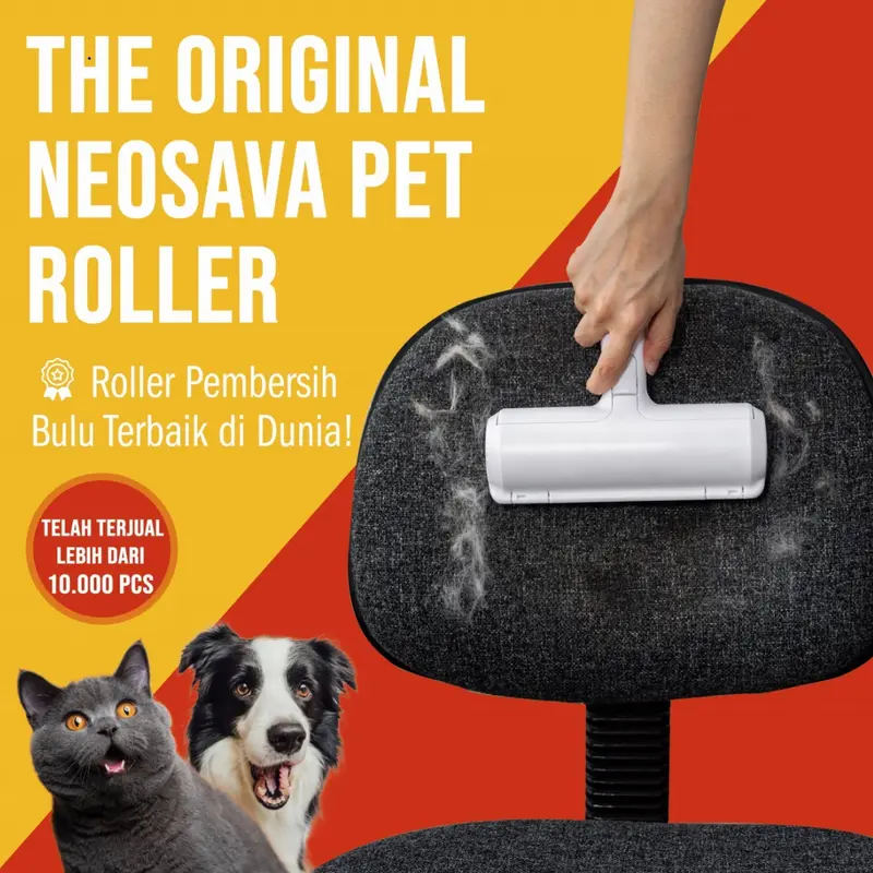 NEOSAVA Pet Hair Removal Roller anjing kucing Pembersih Bulu Roller Hewan / Baju / Debu / Karpet 1