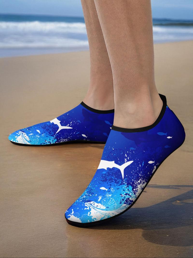 Product Introduction of Men's Random Print Water Quick-dry Aqua Shoes, Casual Barefoot Beach Aqua Socks Swim Shoes for Women & Men, Non Slip Beach Yoga Pool Camping Shoes 8