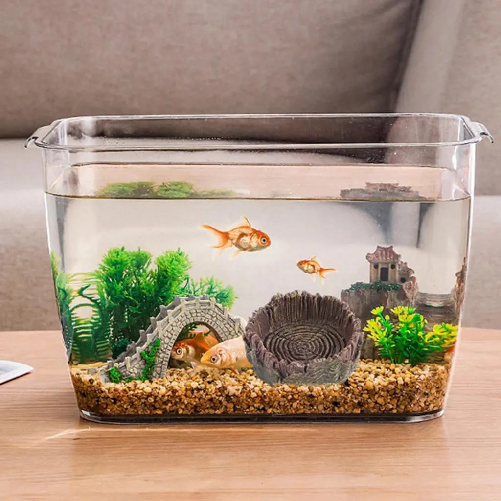 Daiditi- Semi-aquatic Pet Pool Resin Reptile Food Dish  Bathing Tray for Turtles Bearded Dragons Lizards  Frogs Water Bowl for Semi-aquatic Pets Durable  Easy to Clean