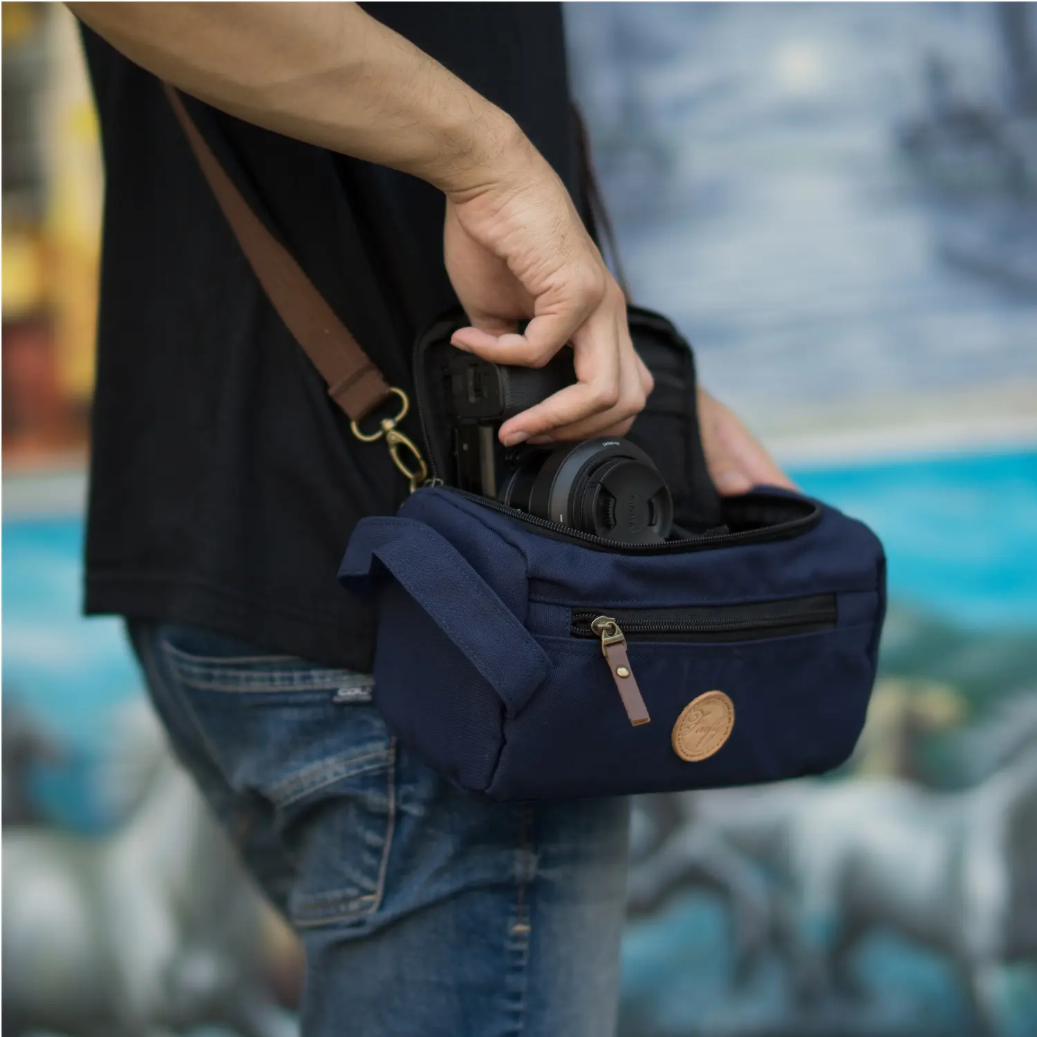FIREFLY Tas Kamera Ingvar Canvas Bag Doppkit / Sling Bag Camera Accessories