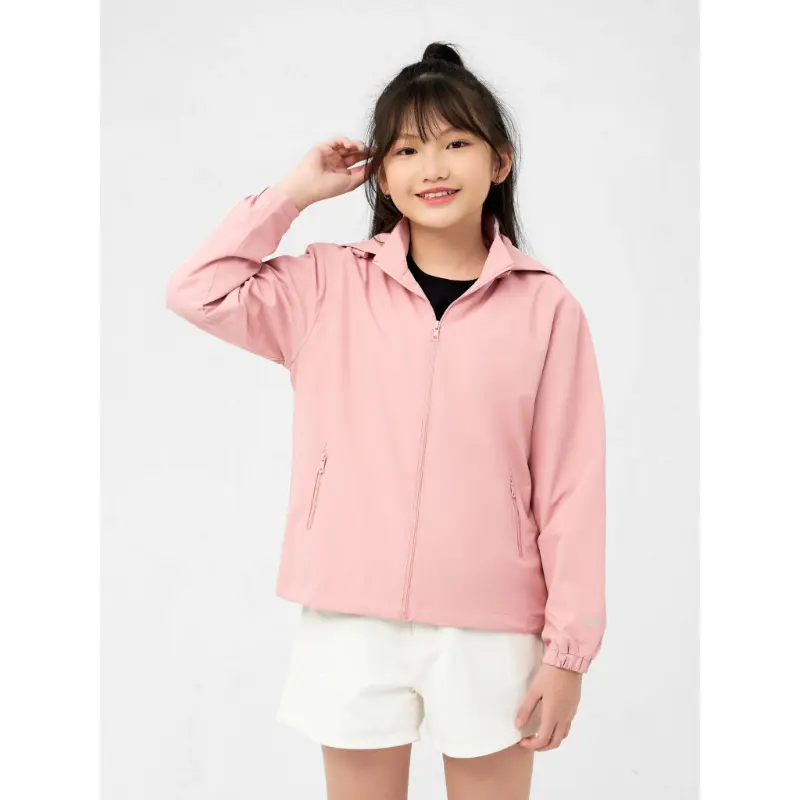 FJHDADBSHOP Áo Gió Cho Bé - Áo Khoác Gió Cho Bé 2 Lớp Cao Cấp Vải Gió Tráng Bạc Chống Nước Chống Gói 3
