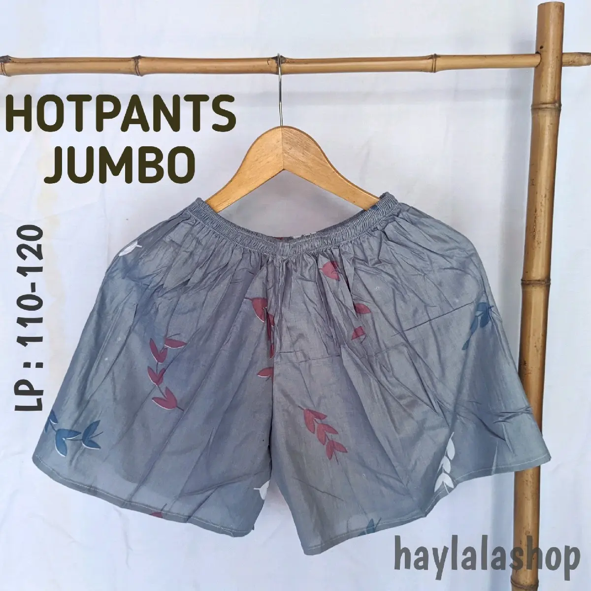 Celana Pendek Dewasa Jumbo Hotpants Santai Murah Motif Rayon
