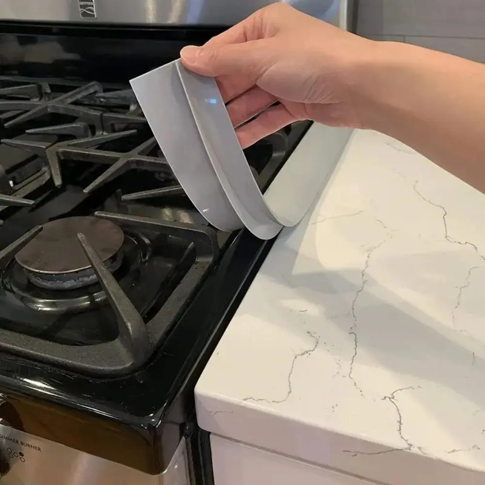 Silicone Gap-Seal, Easy-clean & Oil-resistant Countertop & Stove Gap-cover, Waterproof & Heatproof Gap-seal for Kitchen
