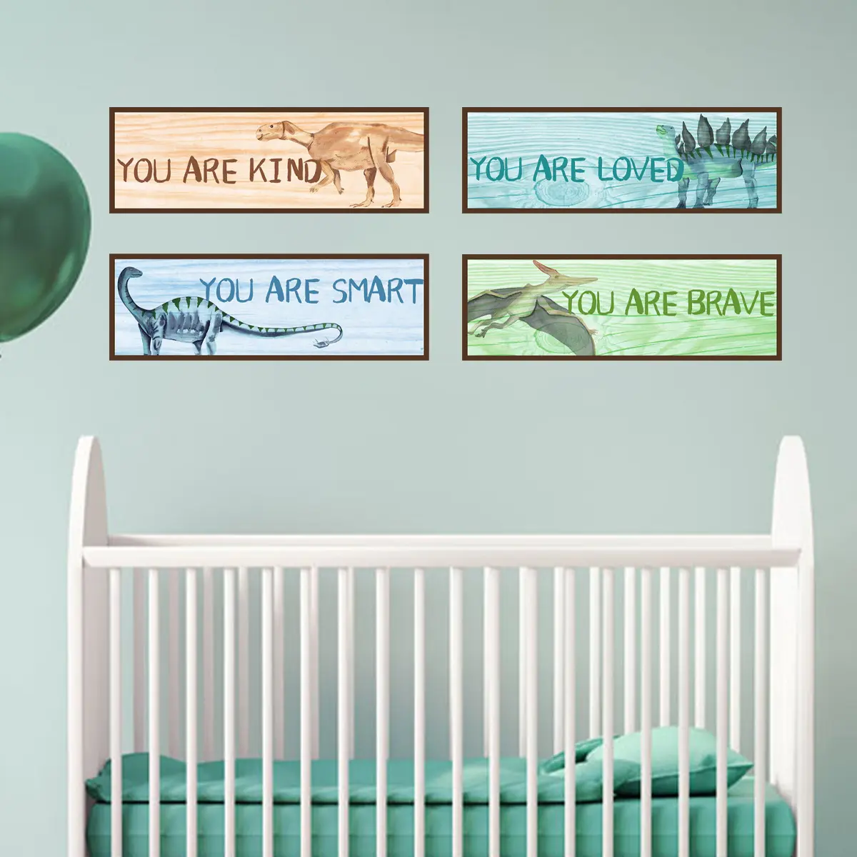 Cartoon dinosaur wall sticker children's room room decorative wall sticker self-adhesive wall sticker paper manufacturer